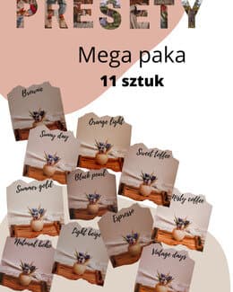 Paczka presetów do zdjęć flatlay Lightroom Mobile – Mostecjuszka, presety