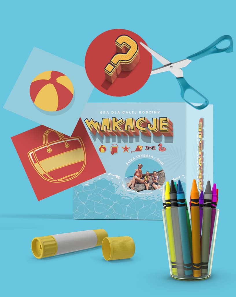 Wakacje – Eliza Trybała, gra karciana DIY 