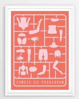 Plakat Zawsze się poskładam B2 – Filip Zbrzeźniak 