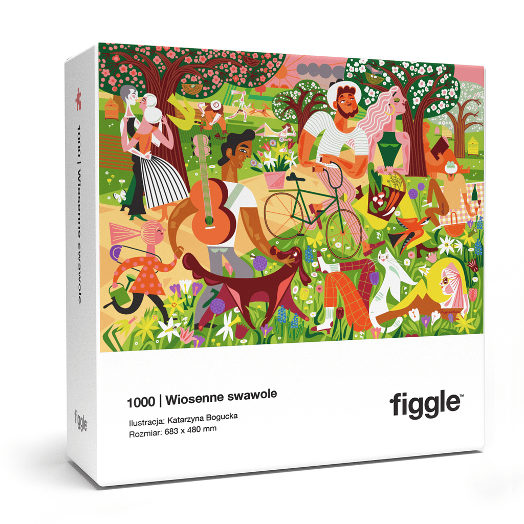 Puzzle Wiosenne Swawole, 1000. Ilustracja: Katarzyna Bogucka – FIGGLE