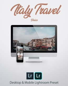 Italy Travel – Venice - Włoskie kolory | Lightroom Desktop & Mobile Preset – Kubelkowaty, presety