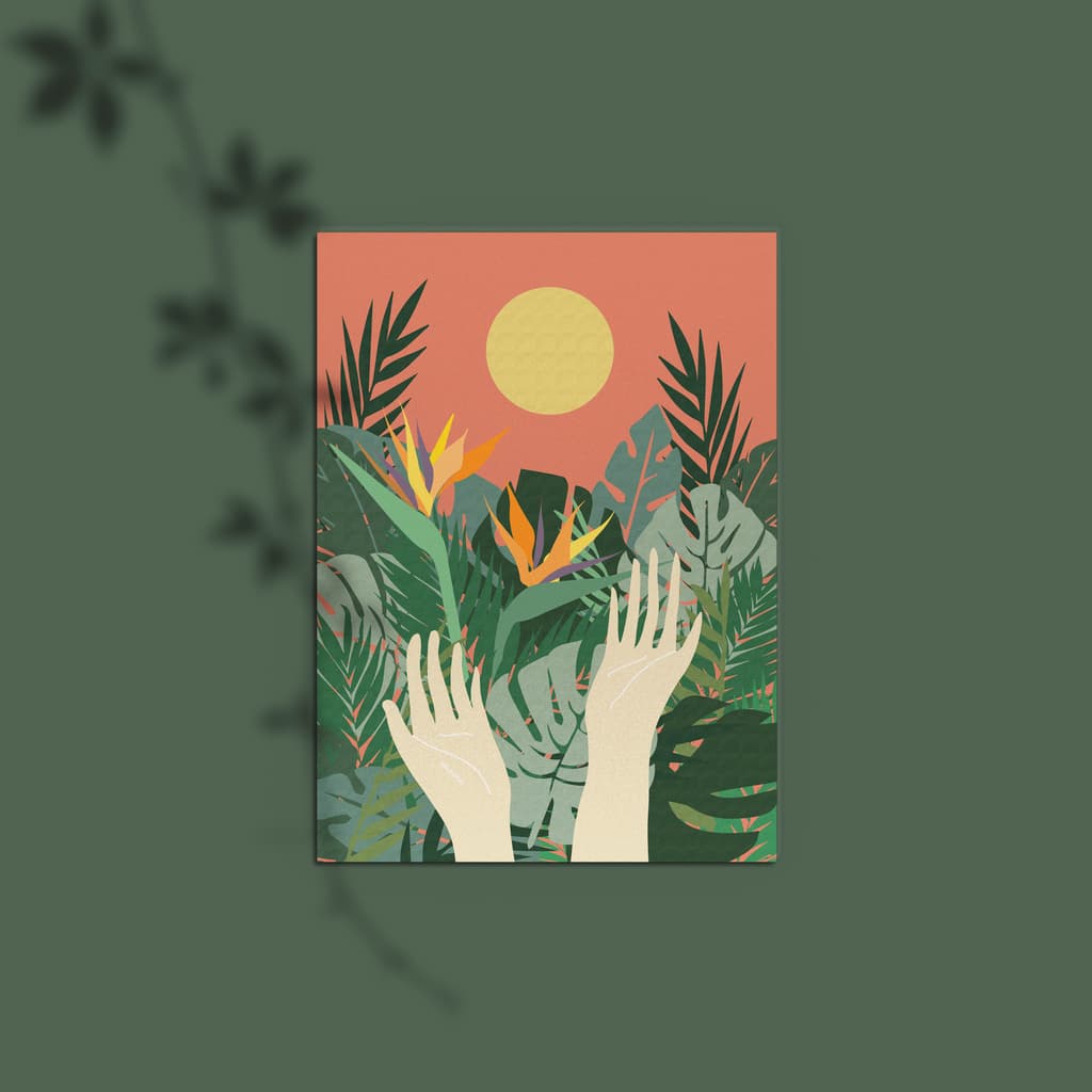 Plakat welcome to the jungle 30x40cm – tak.plakat