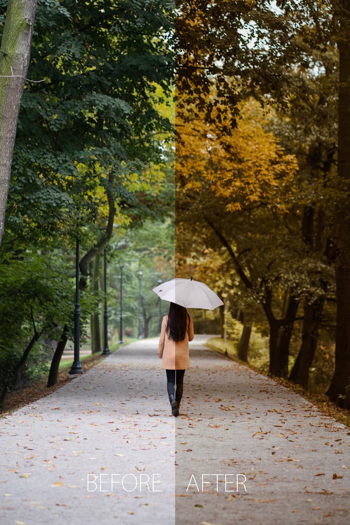 Autumn Vibes - Złota jesień | Lightroom Desktop & Mobile Preset – Kubelkowaty, presety