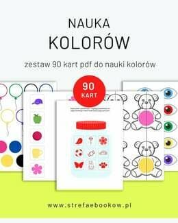 Nauka Kolorów Pakiet 90 Stron – kursyzdalne, karty pracy