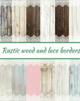 Rustic wood and lace borders DL