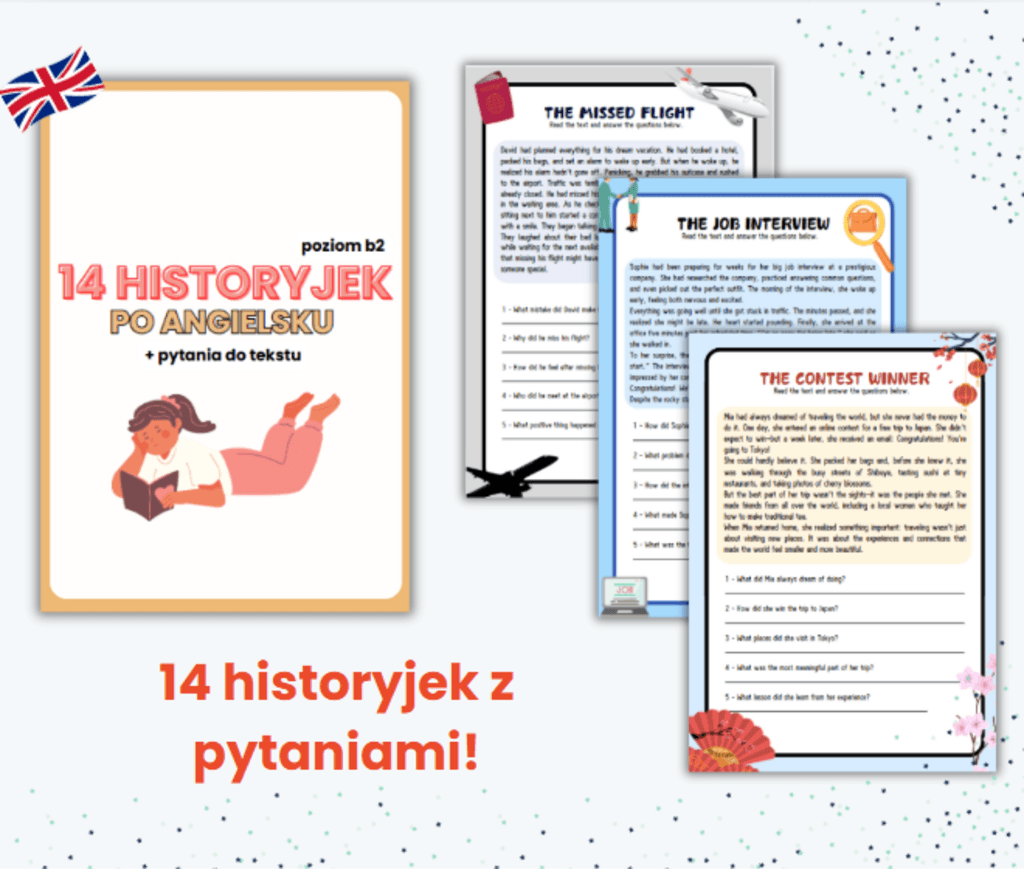 Angielskie Historyjki B2 z Pytaniami – 14 Opowiadań dla Zaawansowanych - Paulina Buczyńska; e-book
