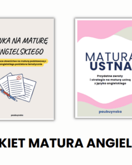 Pakiet do matury z angielskiego: Słownictwo + Matura ustna, angielski, słówka, słownictwo - Paulina Buczyńska; e-book