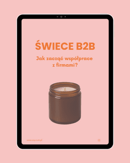 E-book "Świece B2B. Jak zacząć współprace z firmami? - Anna Nawrot; e-book
