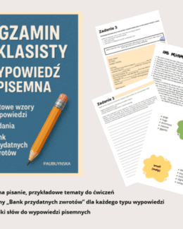 WYPOWIEDŹ PISEMNA EGZAMIN ÓSMOKLASISTY, E8, ANGIELSKI, PO ANGIELSKU, MATURA ANGIELSKI - Paulina Buczyńska; e-book