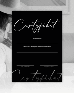 CERTYFIKAT szablon wzór c08 [format A4 | PDF] - Anna Miakienko; certyfikat