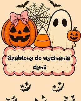 Szablony do wycinania dynii na HALLOWEEN gotowe do druku - @gotowedodruku; szablon