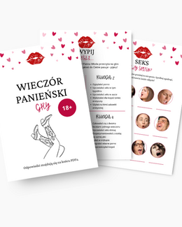  NIEGRZECZNE GRY NA PANIEŃSKI - WERSJA 18+ - @fajnedodruku; gra