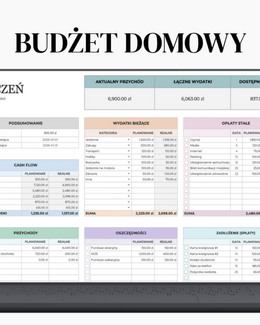 Planer budżetu domowego | Gotowy szablon na 2026/2027 rok - @fajnedodruku; planer