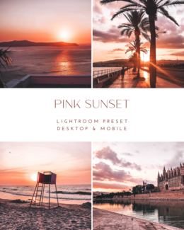 Flavaway, presety – Pink Sunset - Lightroom Desktop & Mobile Preset 