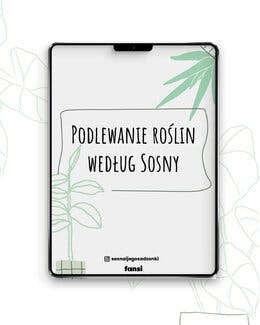 Podlewanie roślin według Sosny – Sosna i jego sadzonki, e-book