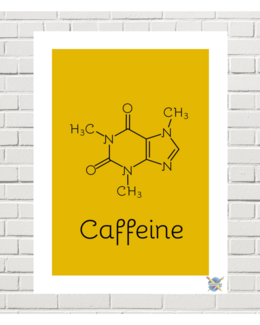 CAFFEINE - A3 - OPRAWA- Bobowski Art, plakat